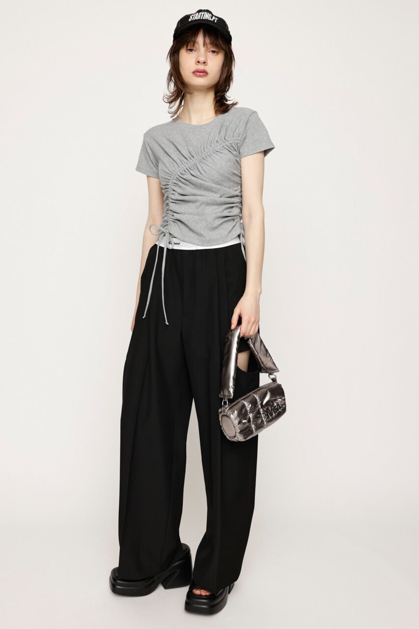 SLY「DROST GATHER COMPACT トップス」|Tシャツ・カットソー|