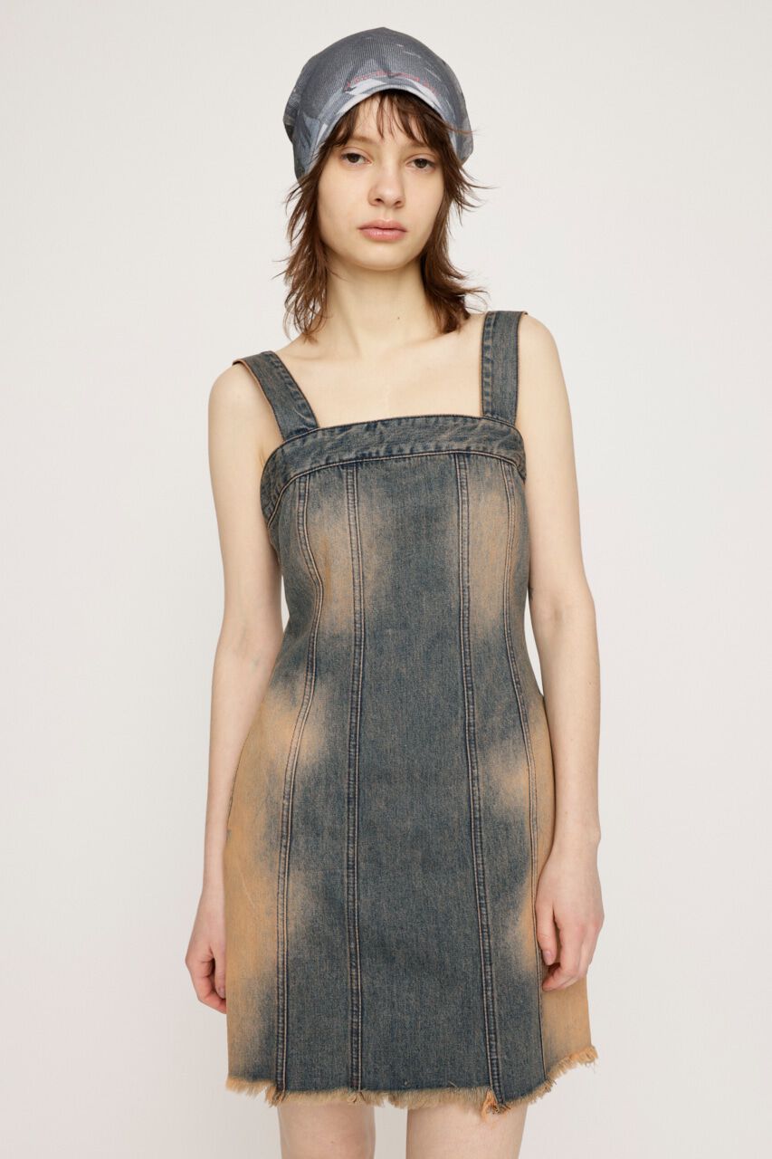 SLY「SILAS DENIM DYE S／OP-E」|ワンピース|