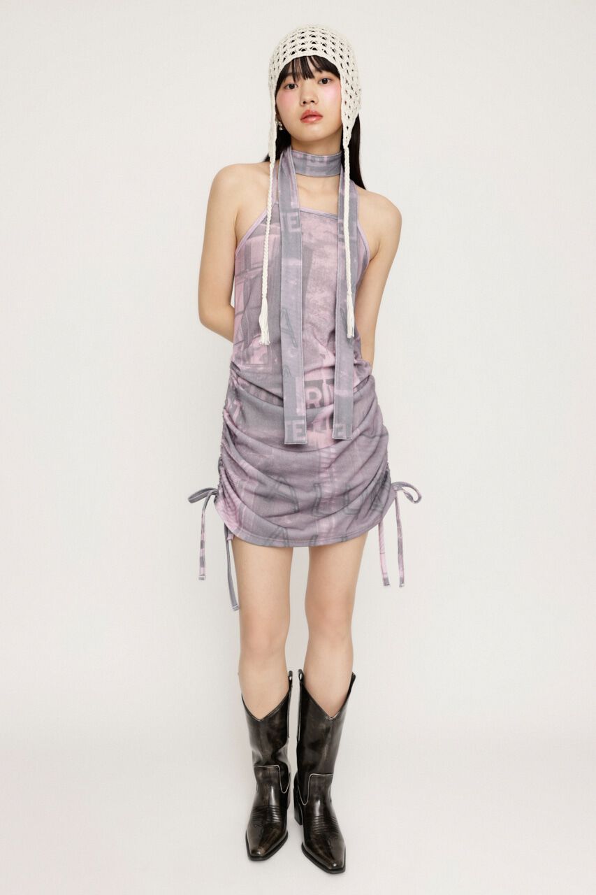 SLY「PHOTO PRINT SHIRRING ワンピース」|ワンピース|