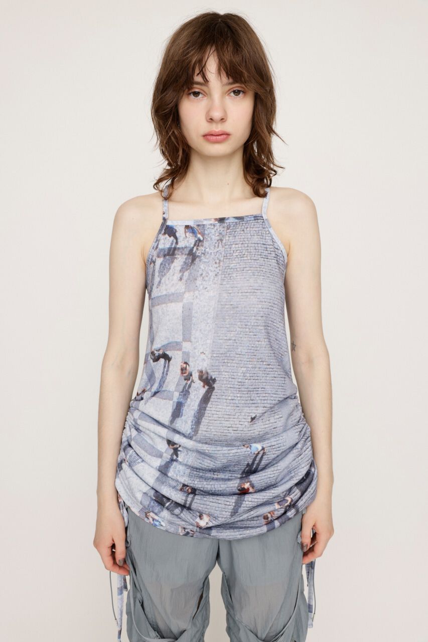 SLY「PHOTO PRINT SHIRRING ワンピース」|ワンピース|