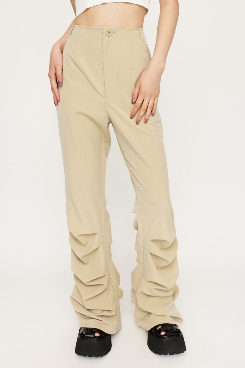 SLY「TUCK FLARE パンツ」|その他|BEG