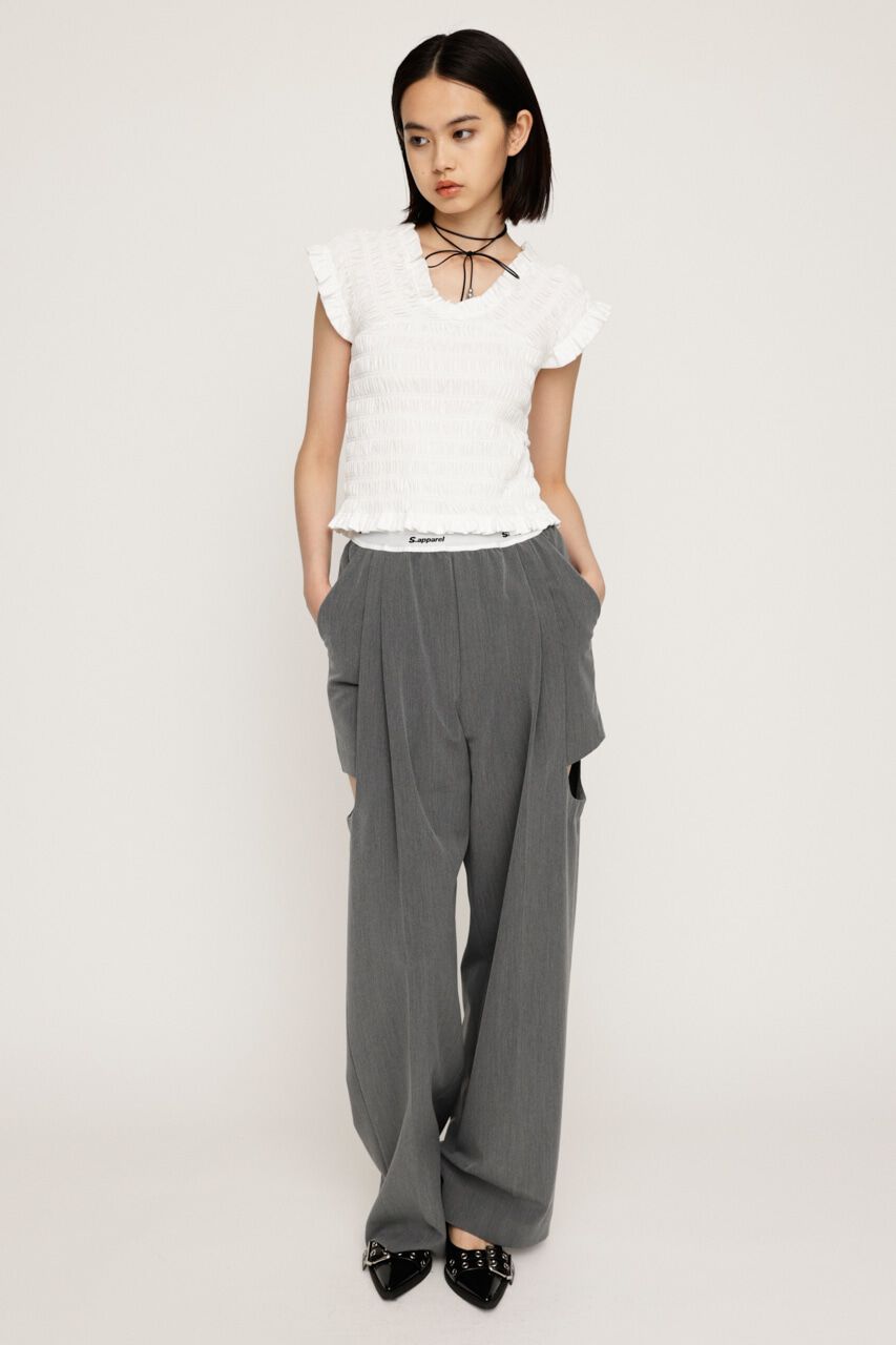 SLY「2WAY SHIRRING BUSTIER トップス」|タンクトップ|