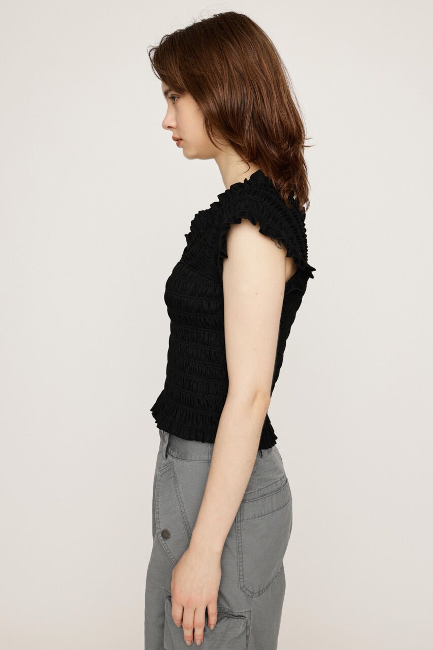 SLY「2WAY SHIRRING BUSTIER トップス」|タンクトップ|