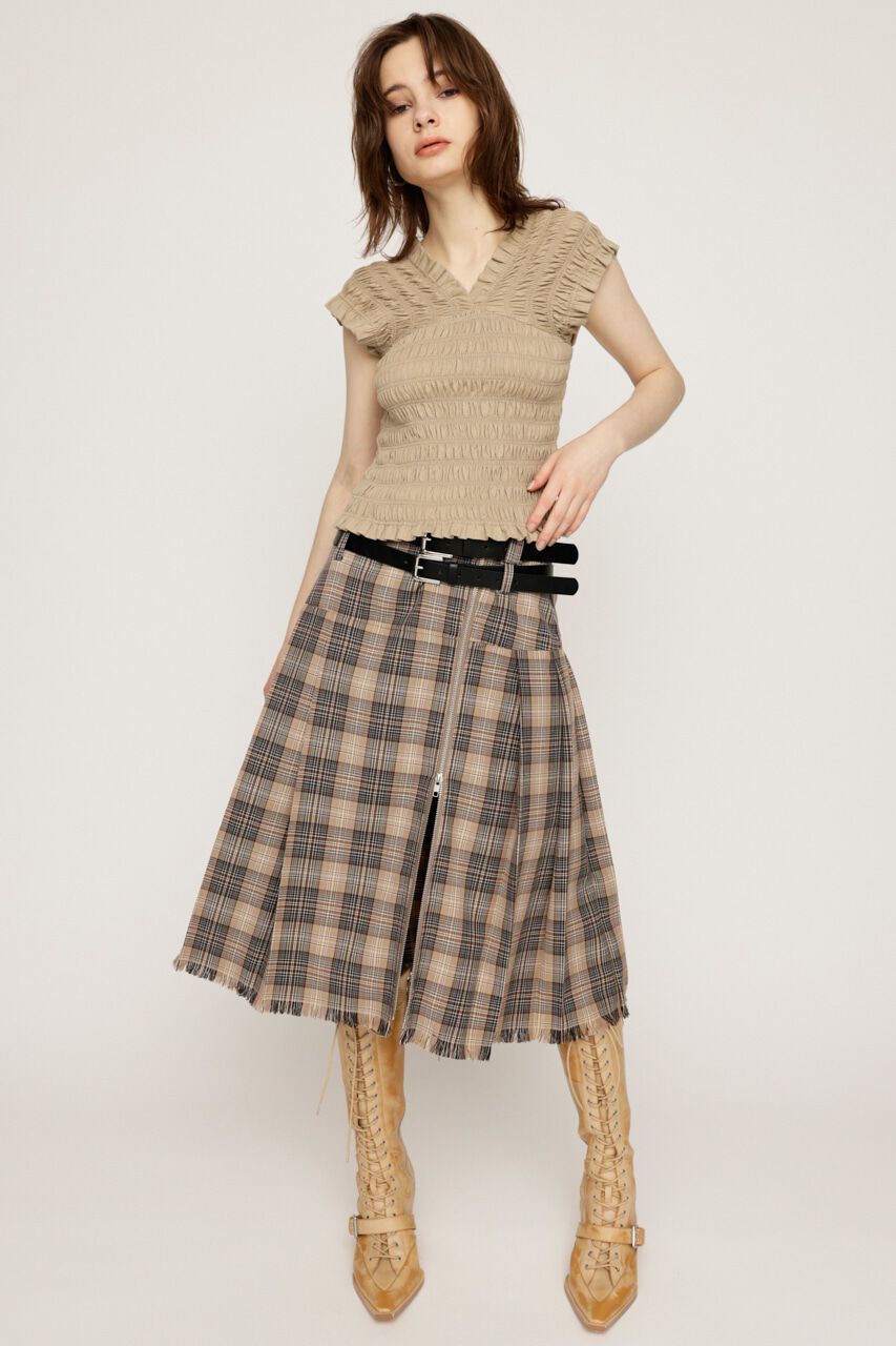 SLY「2WAY SHIRRING BUSTIER トップス」|タンクトップ|