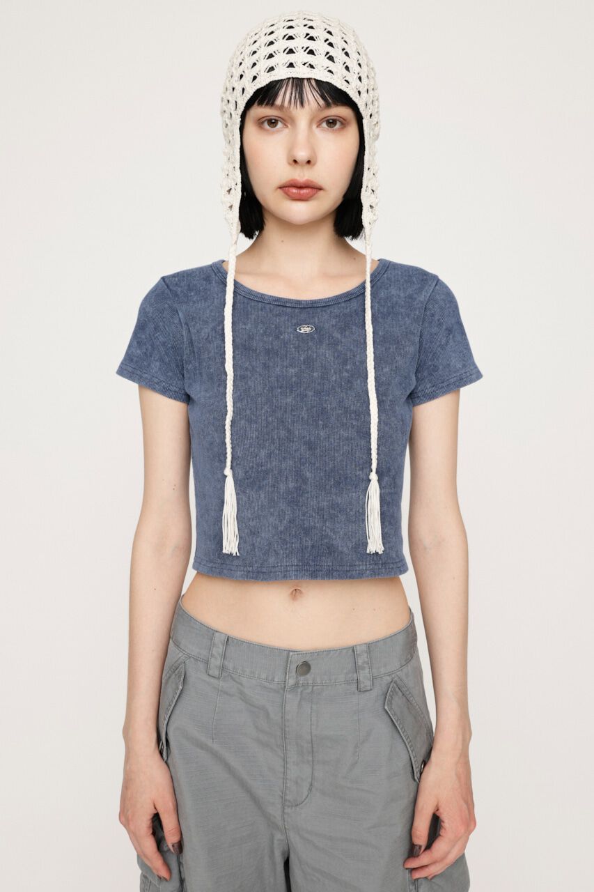 SLY「AGING CUT COMPACT トップス」|Tシャツ・カットソー|