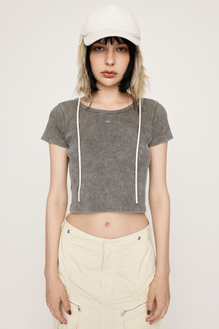 SLY「AGING CUT COMPACT トップス」|Tシャツ・カットソー|