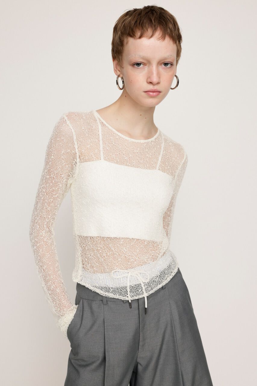 SLY「NEP SHEER KNIT トップス」|ニット・セーター|IVOY3