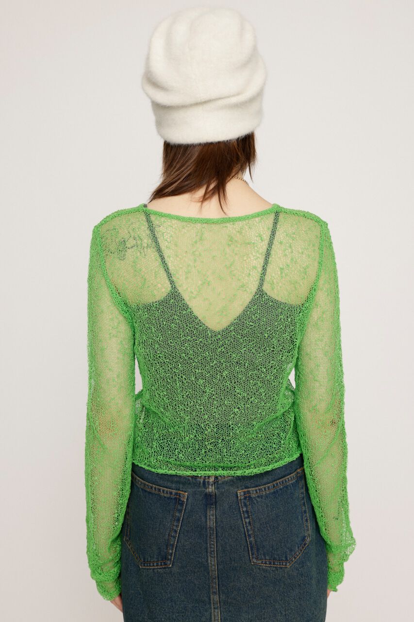 SLY「NEP SHEER KNIT トップス」|ニット・セーター|