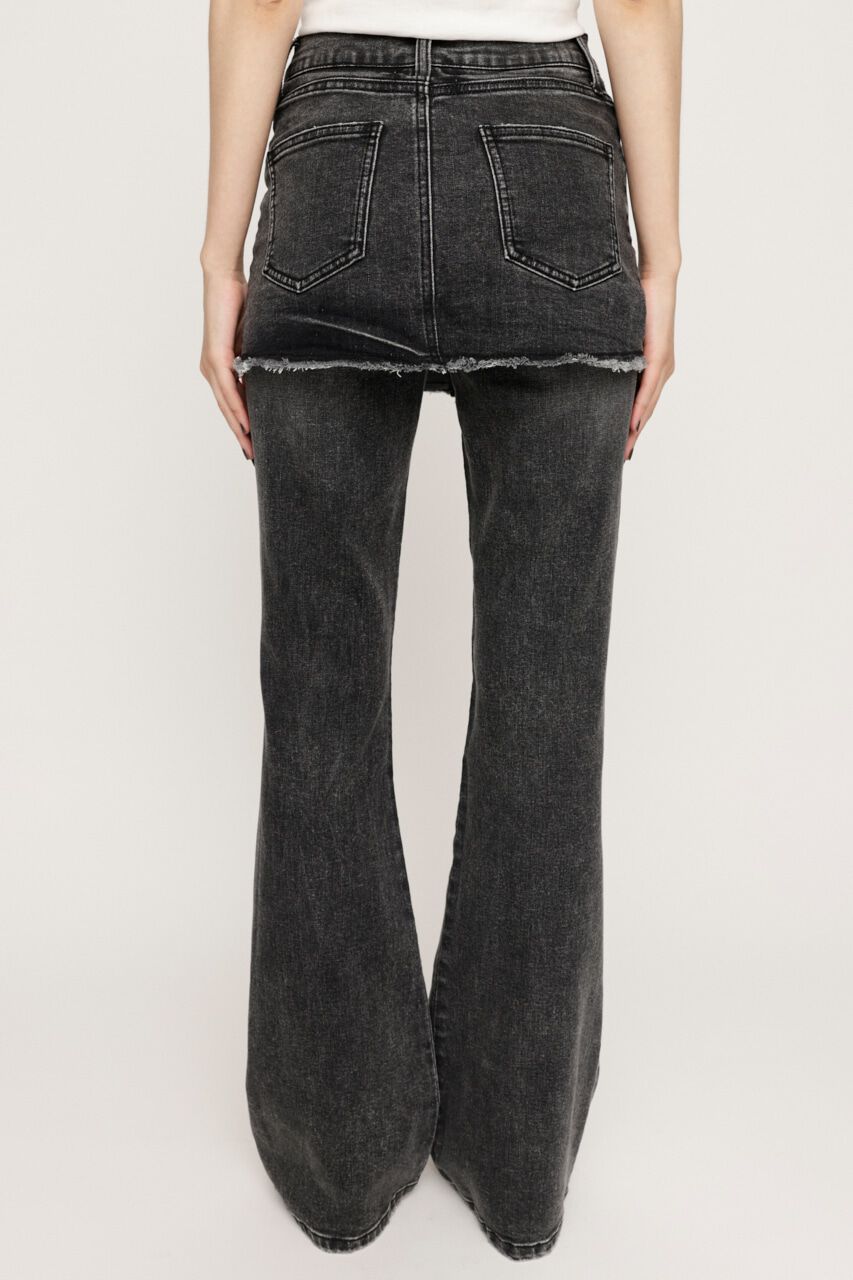 SLY「OVERDYE JW LAYERED FLARE PT-BE」|デニム|