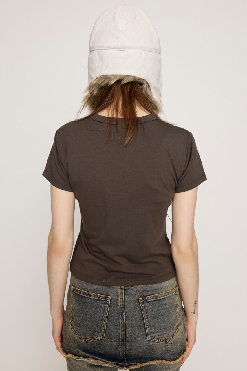 SLY「RHINESTONE COMPACT LOGO Tシャツ」|Tシャツ・カットソー|