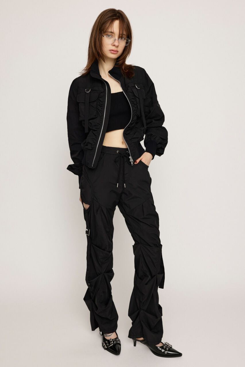 SLY「NYLON TUCK FLARE パンツ」|その他|