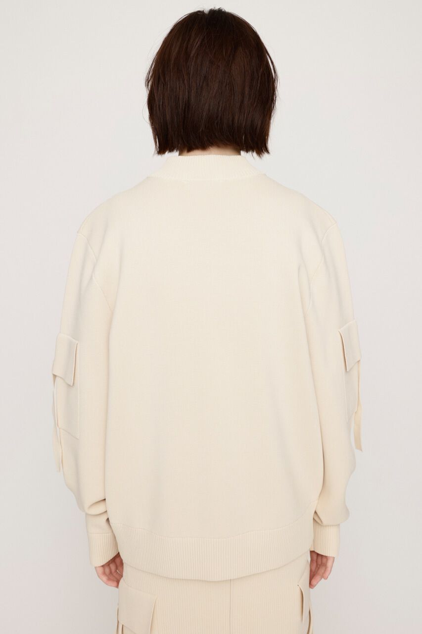 SLY「FINE TOUCH KNIT ブルゾン」|ブルゾン・スタジャン|