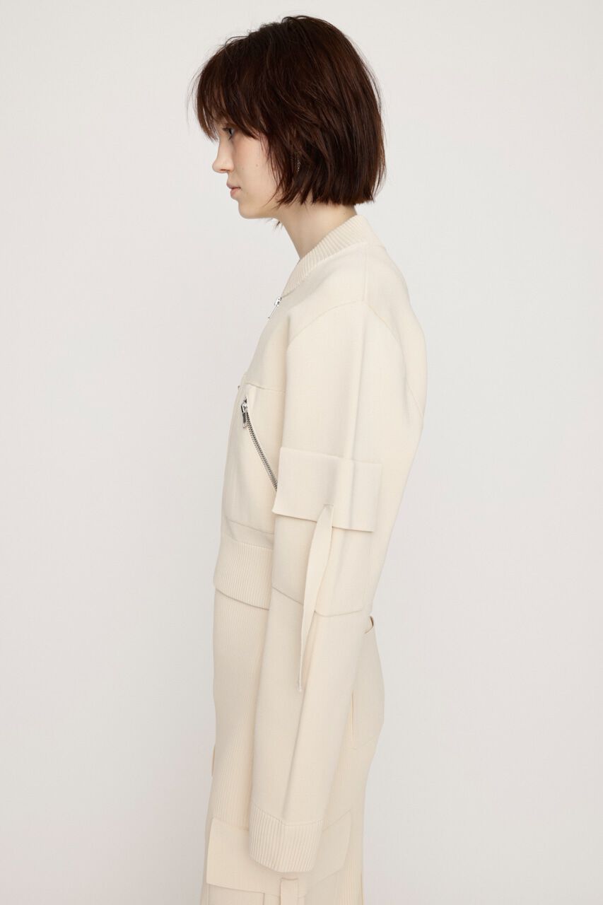 SLY「FINE TOUCH KNIT ブルゾン」|ブルゾン・スタジャン|