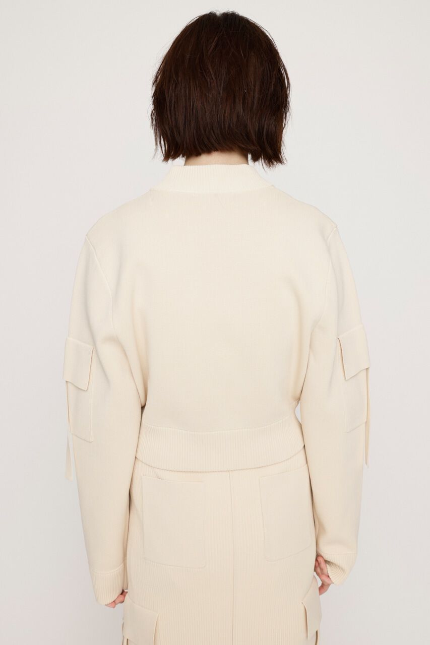 SLY「FINE TOUCH KNIT ブルゾン」|ブルゾン・スタジャン|