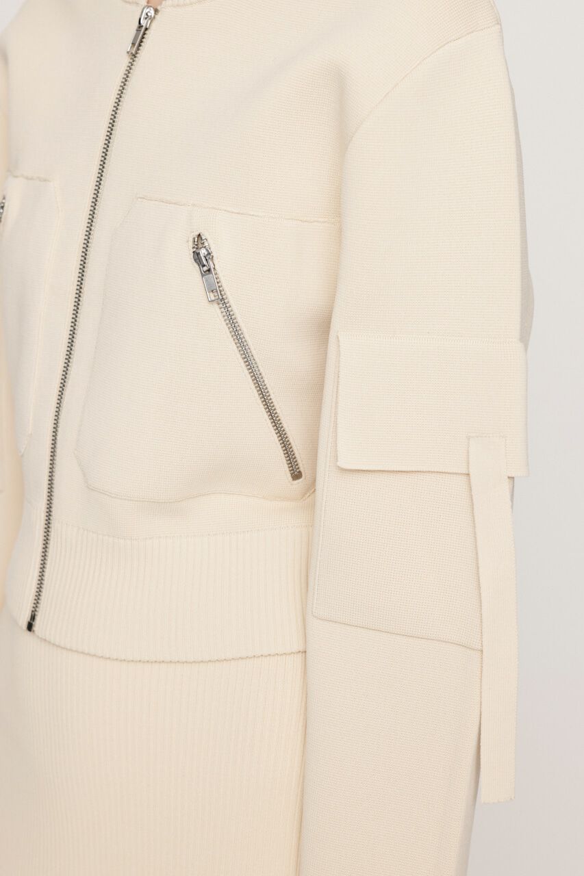 SLY「FINE TOUCH KNIT ブルゾン」|ブルゾン・スタジャン|