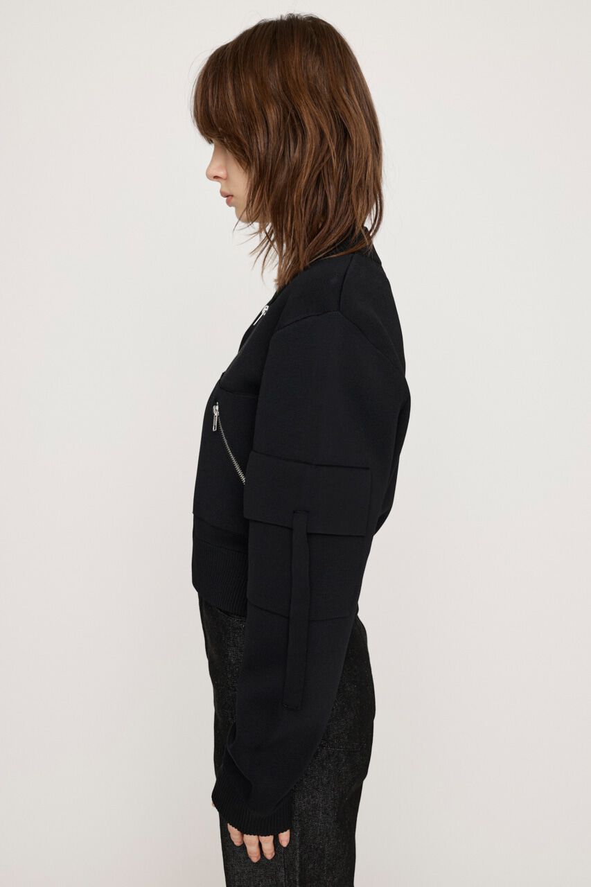SLY「FINE TOUCH KNIT ブルゾン」|ブルゾン・スタジャン|