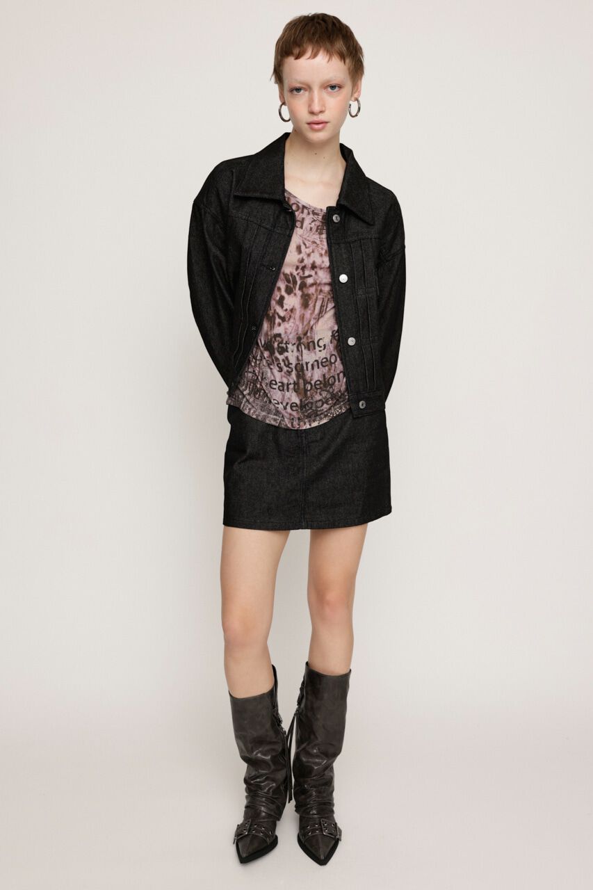 SLY「DENIM S／SK-AB」|スカート|BLK