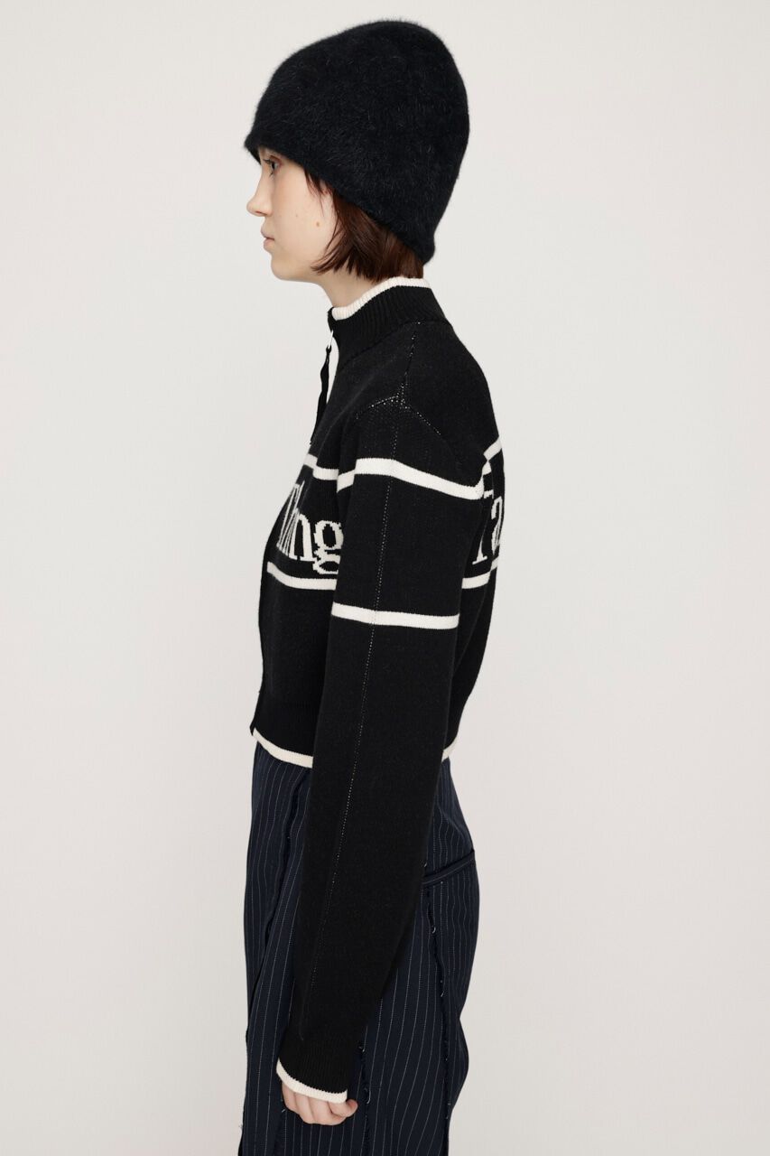 SLY「LINE LOGO ZIP カーディガン」|カーディガン|