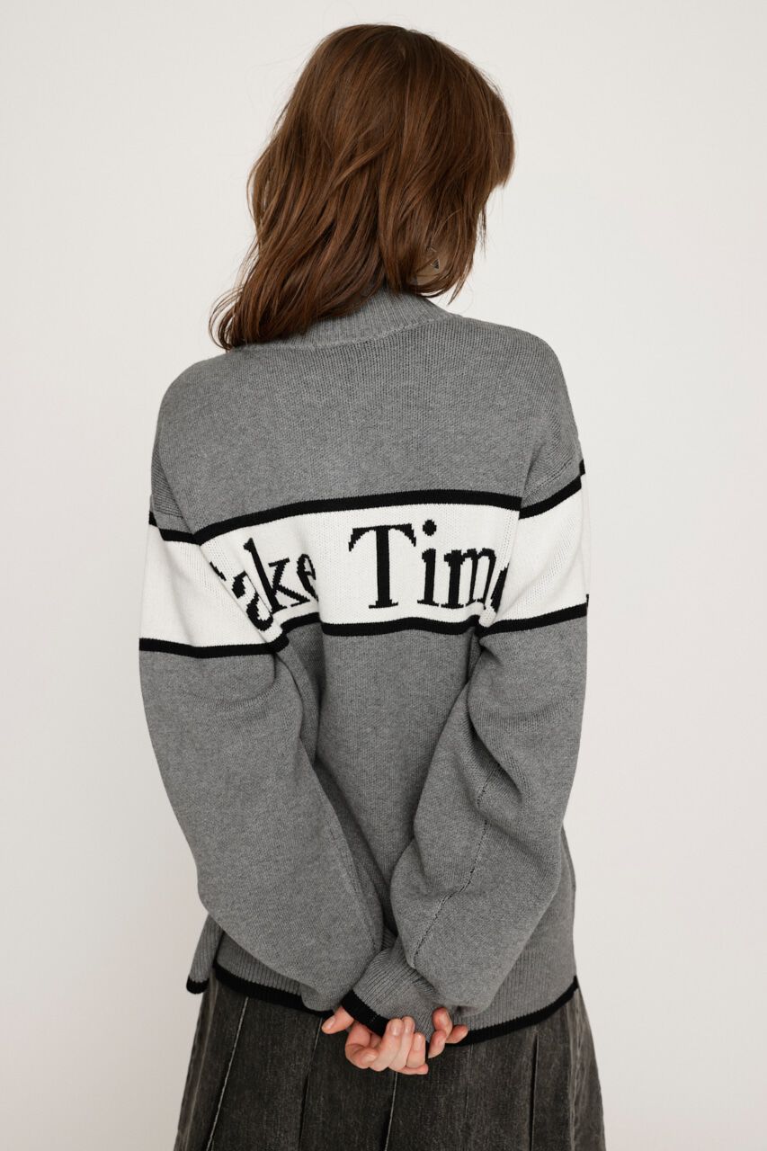 SLY「LINE LOGO ZIP カーディガン」|カーディガン|