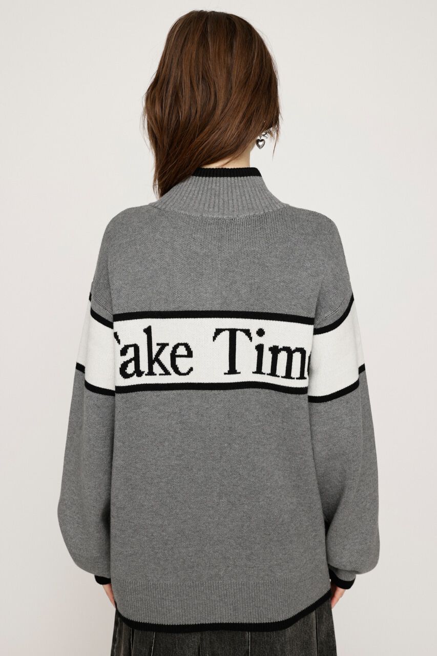 SLY「LINE LOGO ZIP カーディガン」|カーディガン|