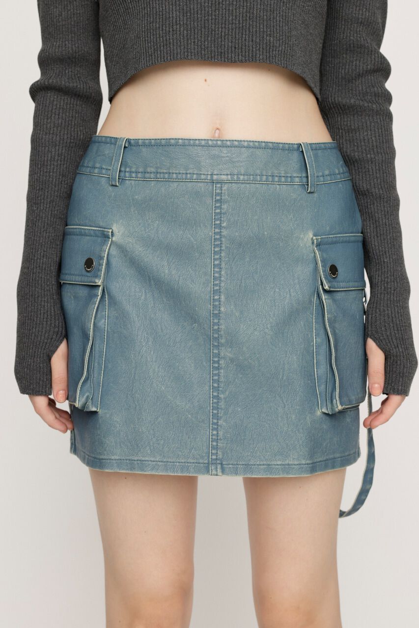 SLY「3D PK F／LEATHER MINI スカート」|スカート|