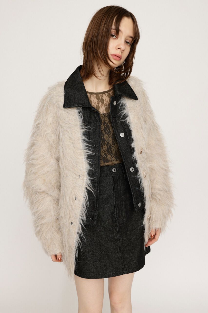 SLY「SHAGGY LOOSE カーディガン」|カーディガン|