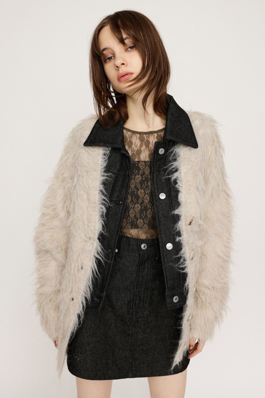 SLY「SHAGGY LOOSE カーディガン」|カーディガン|