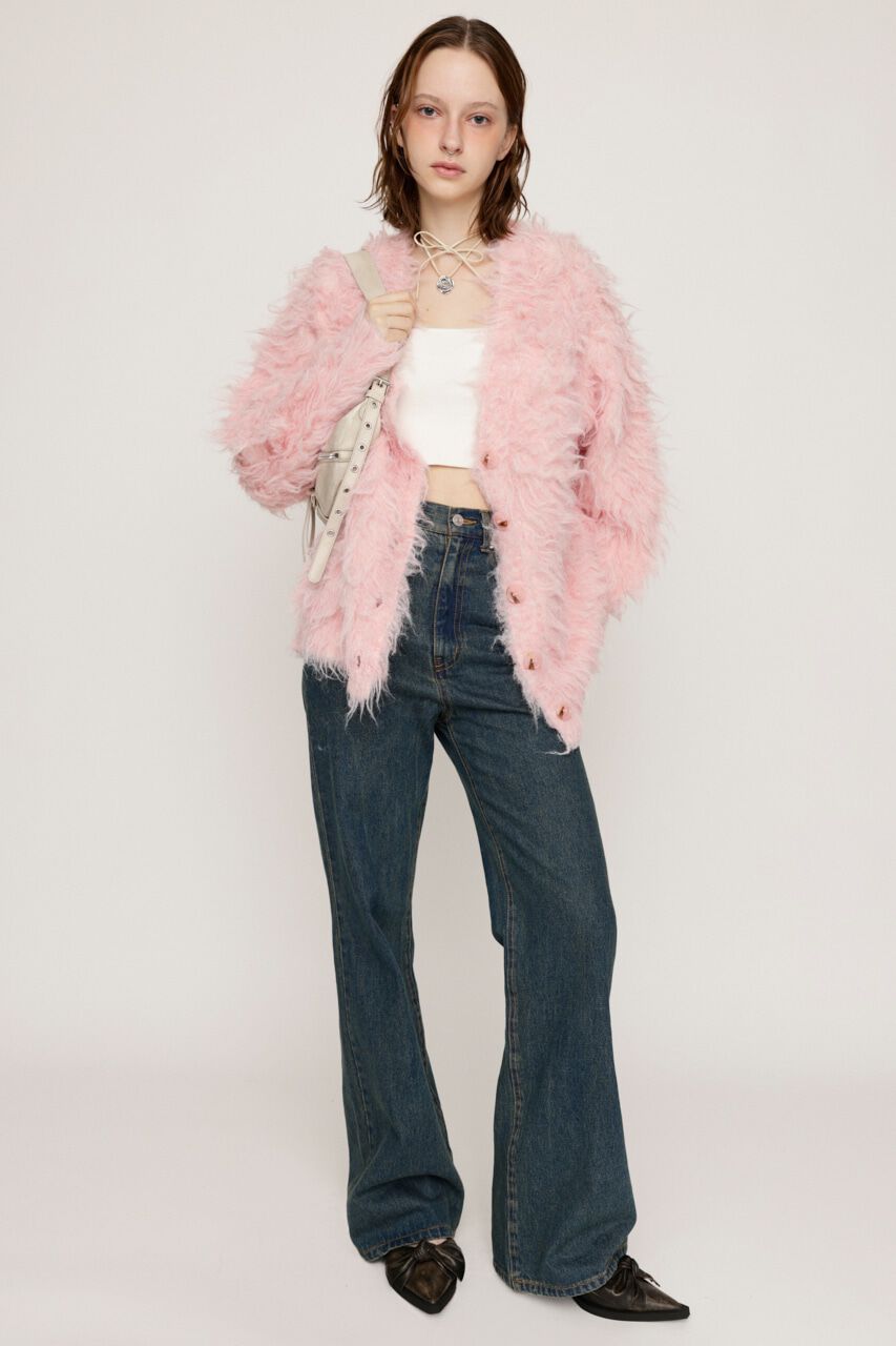 SLY「SHAGGY LOOSE カーディガン」|カーディガン|