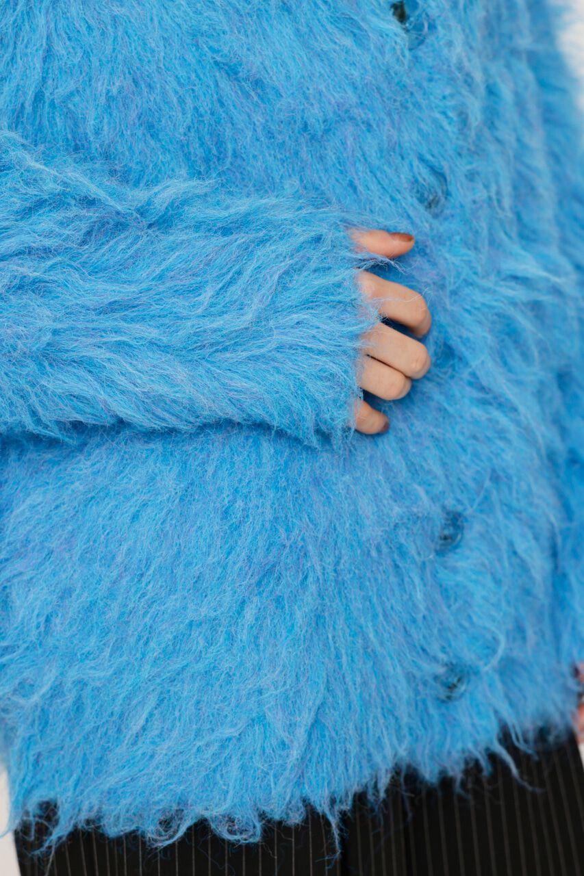 SLY「SHAGGY LOOSE カーディガン」|カーディガン|