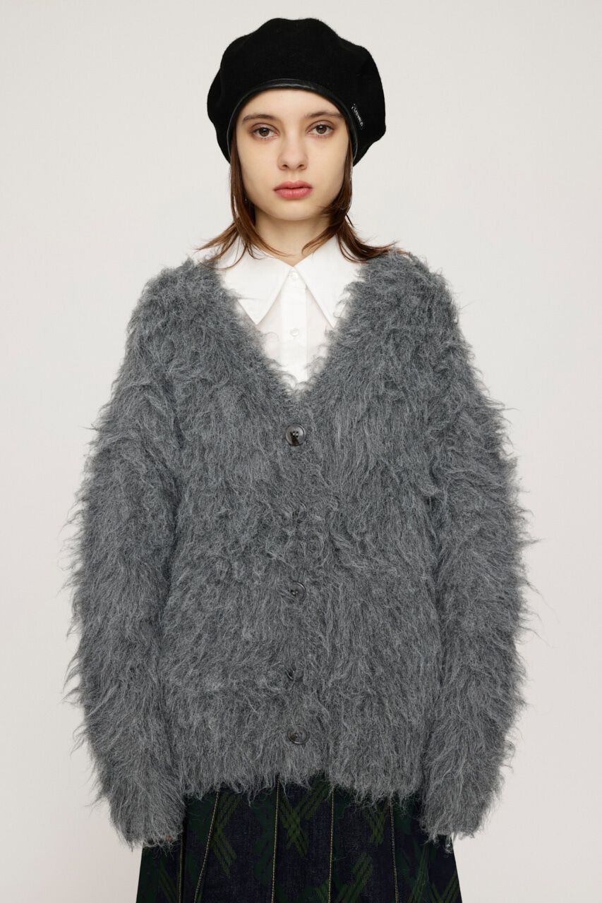 SLY「SHAGGY LOOSE カーディガン」|カーディガン|