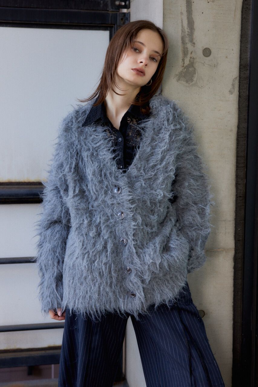 SLY「SHAGGY LOOSE カーディガン」|カーディガン|