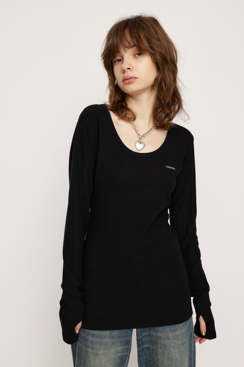 SLY「METAL PLATE BASIC トップス」|Tシャツ・カットソー|