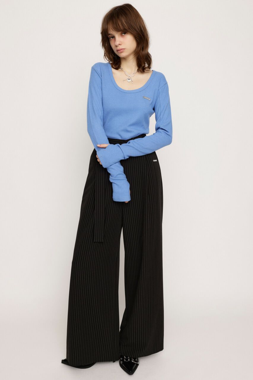 SLY「METAL PLATE BASIC トップス」|Tシャツ・カットソー|