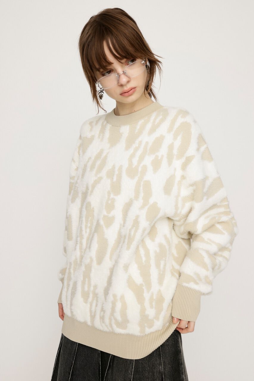 SLY「LEOPARD MOLLE JQ トップス」|ニット・セーター|