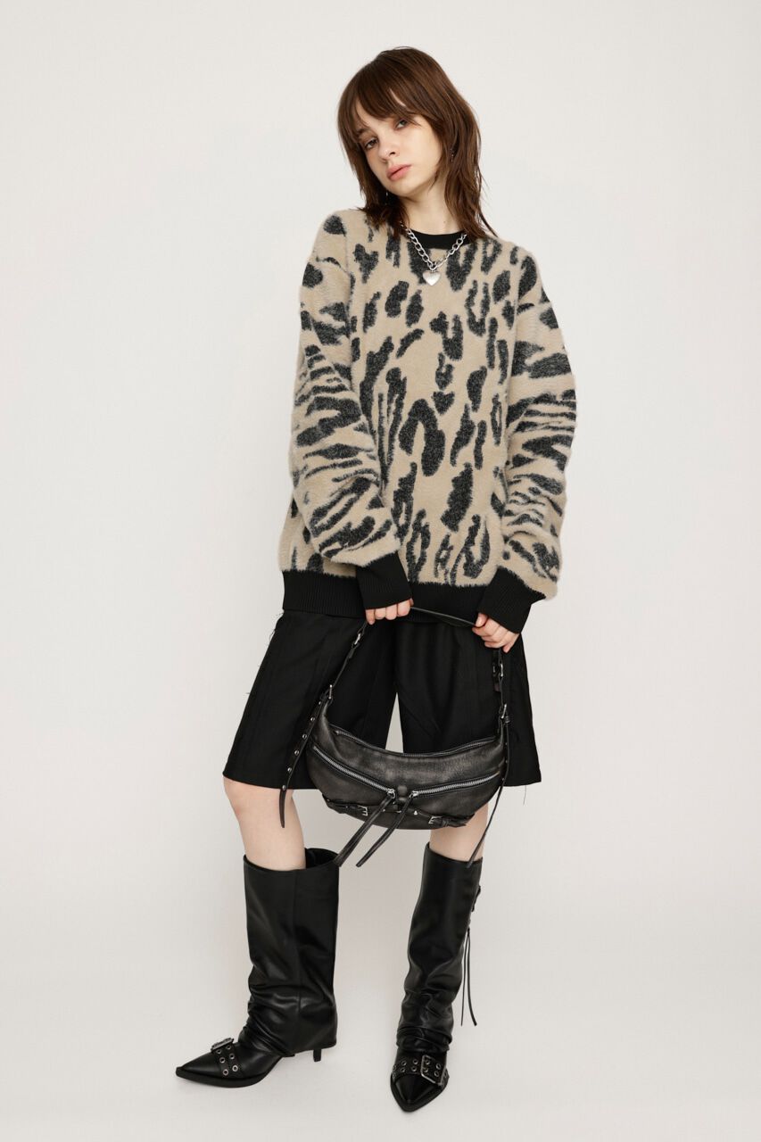SLY「LEOPARD MOLLE JQ トップス」|ニット・セーター|