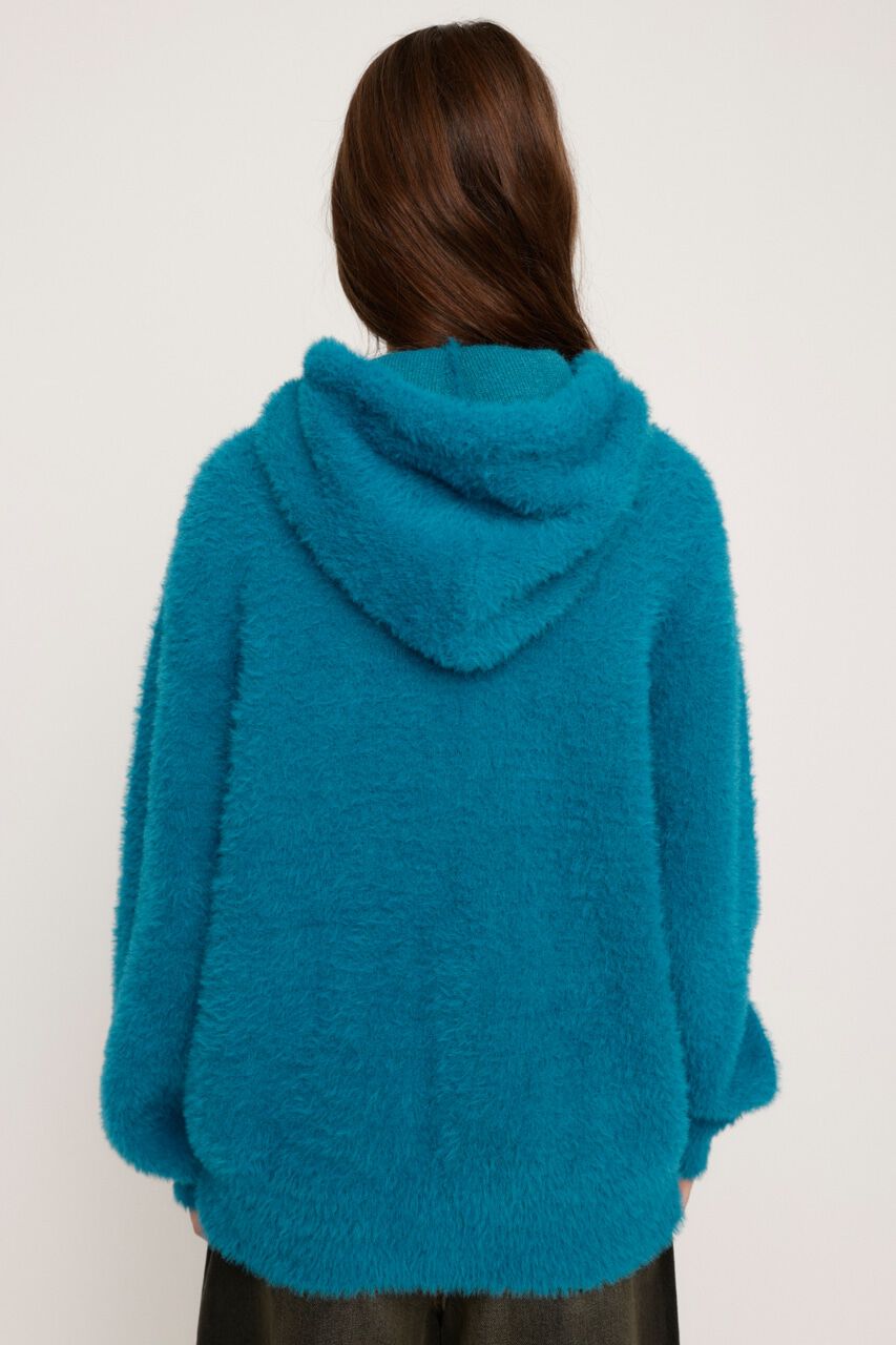 SLY「ZIP UP SHAGGY HOODIE」|パーカー|