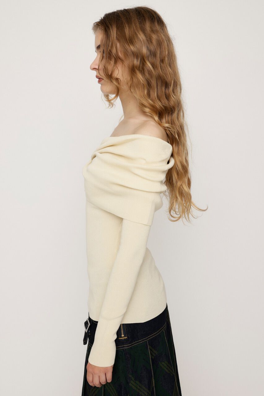 SLY「OFF SHOULDER KNIT トップス」|ニット・セーター|