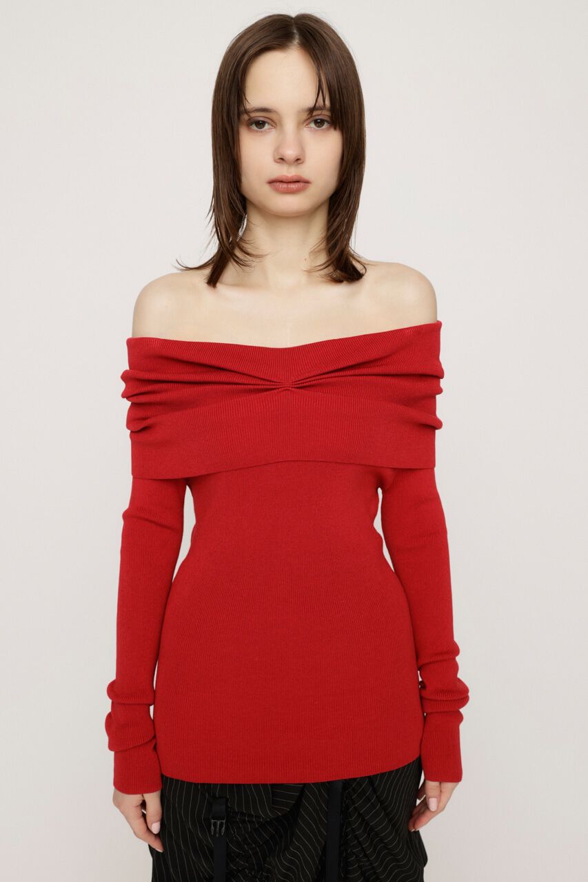 SLY「OFF SHOULDER KNIT トップス」|ニット・セーター|