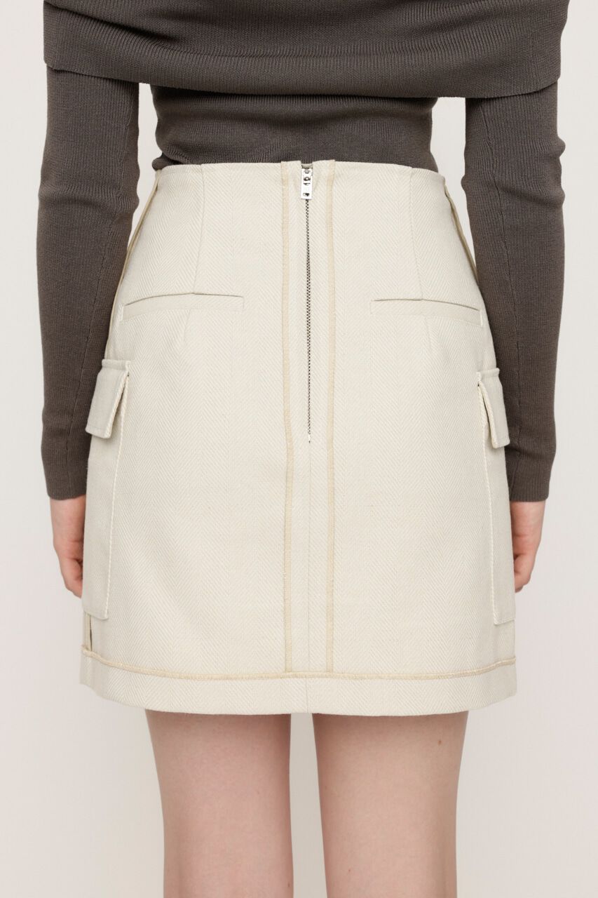 SLY「KERSEY INSIDE OUT ショートスカート」|スカート|