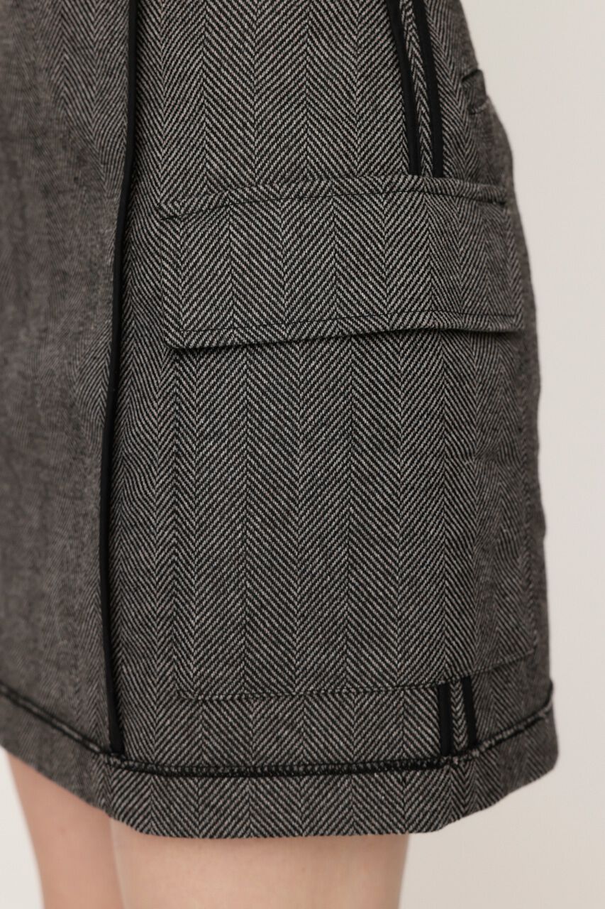 SLY「KERSEY INSIDE OUT ショートスカート」|スカート|