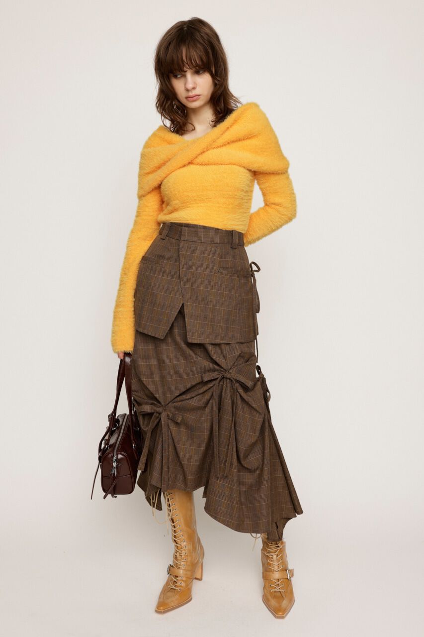 SLY「LAYERED TUCK RIBBON スカート」|スカート|