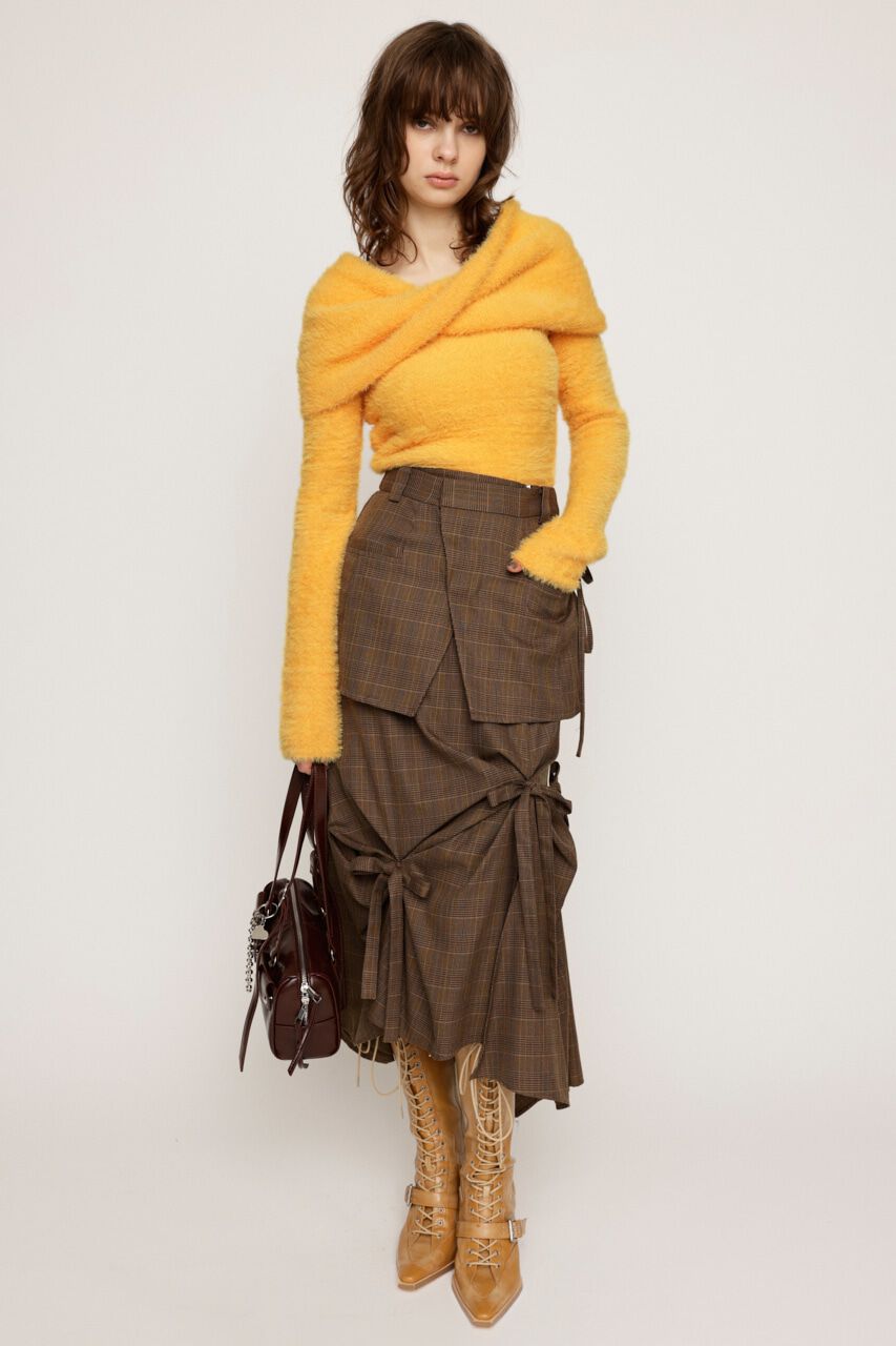 SLY「LAYERED TUCK RIBBON スカート」|スカート|