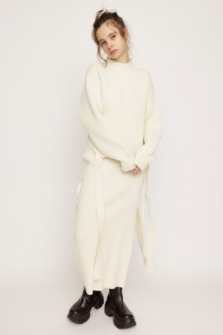SLY「SIDE RIBBON KNIT スカート」|スカート|IVOY3