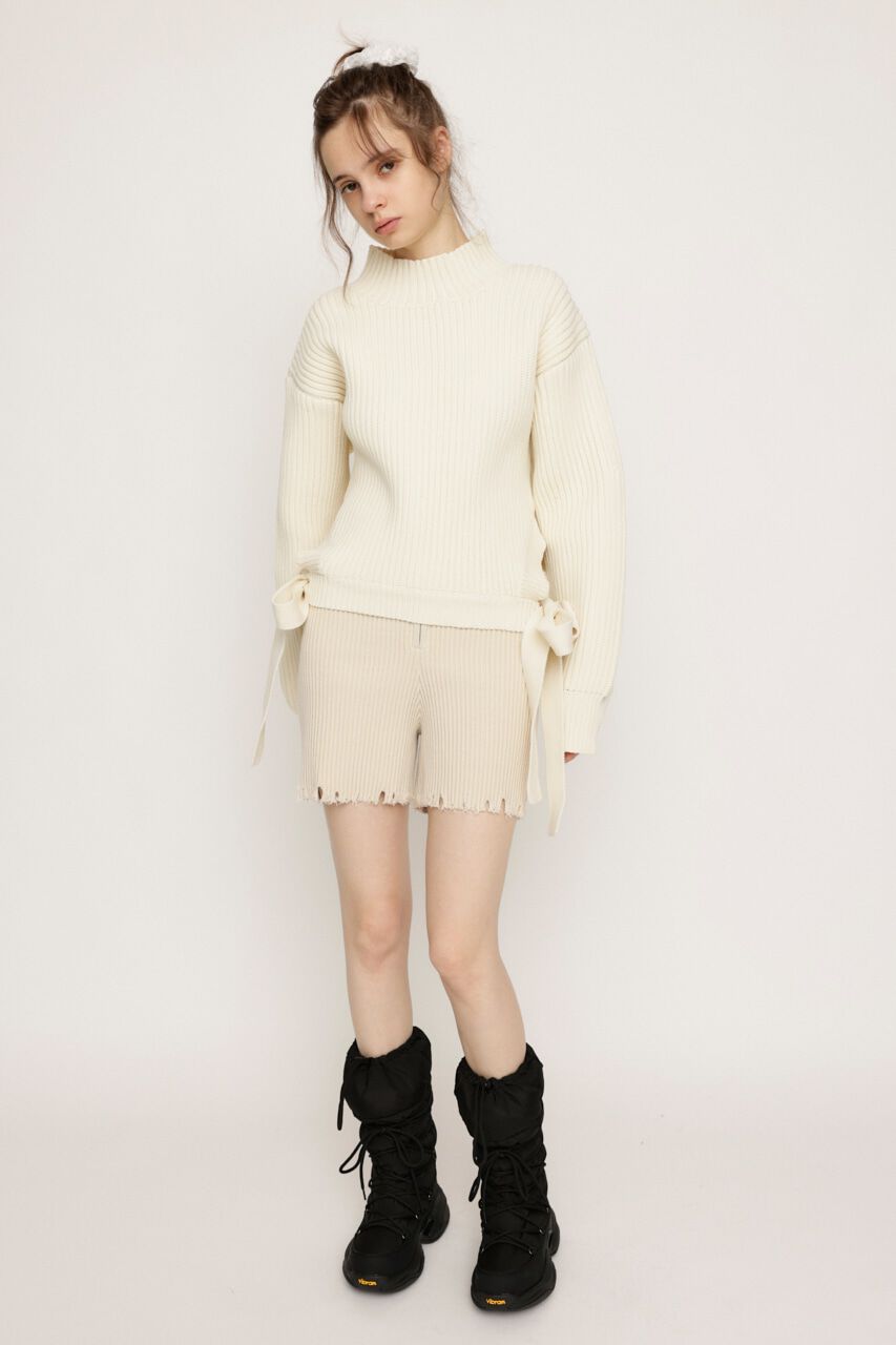 SLY「SIDE RIBBON LG トップス」|ニット・セーター|