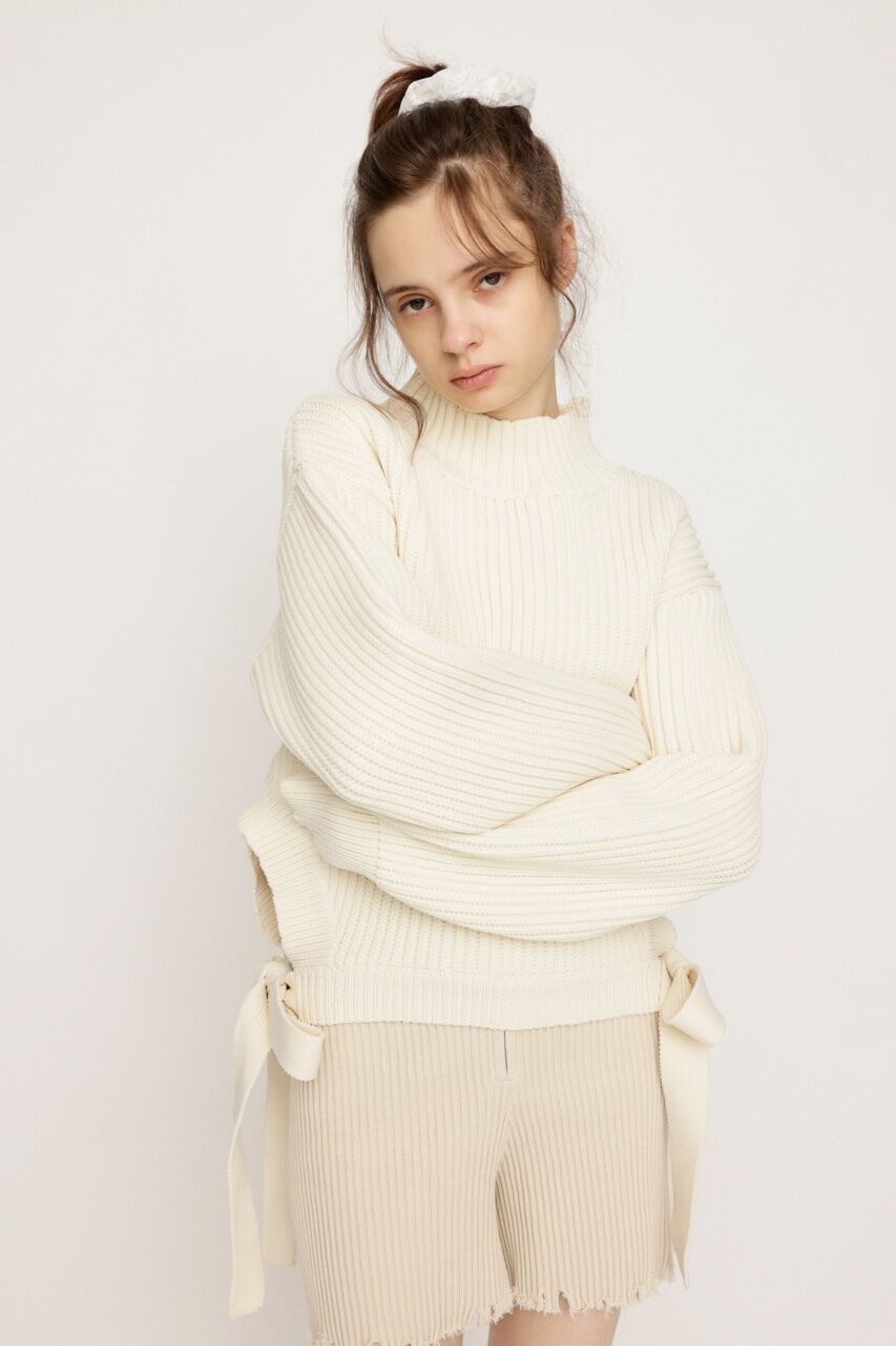 SLY「SIDE RIBBON LG トップス」|ニット・セーター|