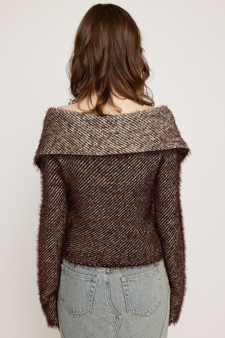 SLY「SHAGGY STRIPE MG トップス」|ニット・セーター|