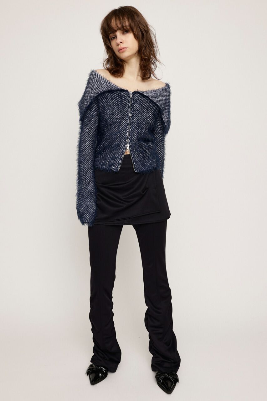 SLY「SHAGGY STRIPE MG トップス」|ニット・セーター|