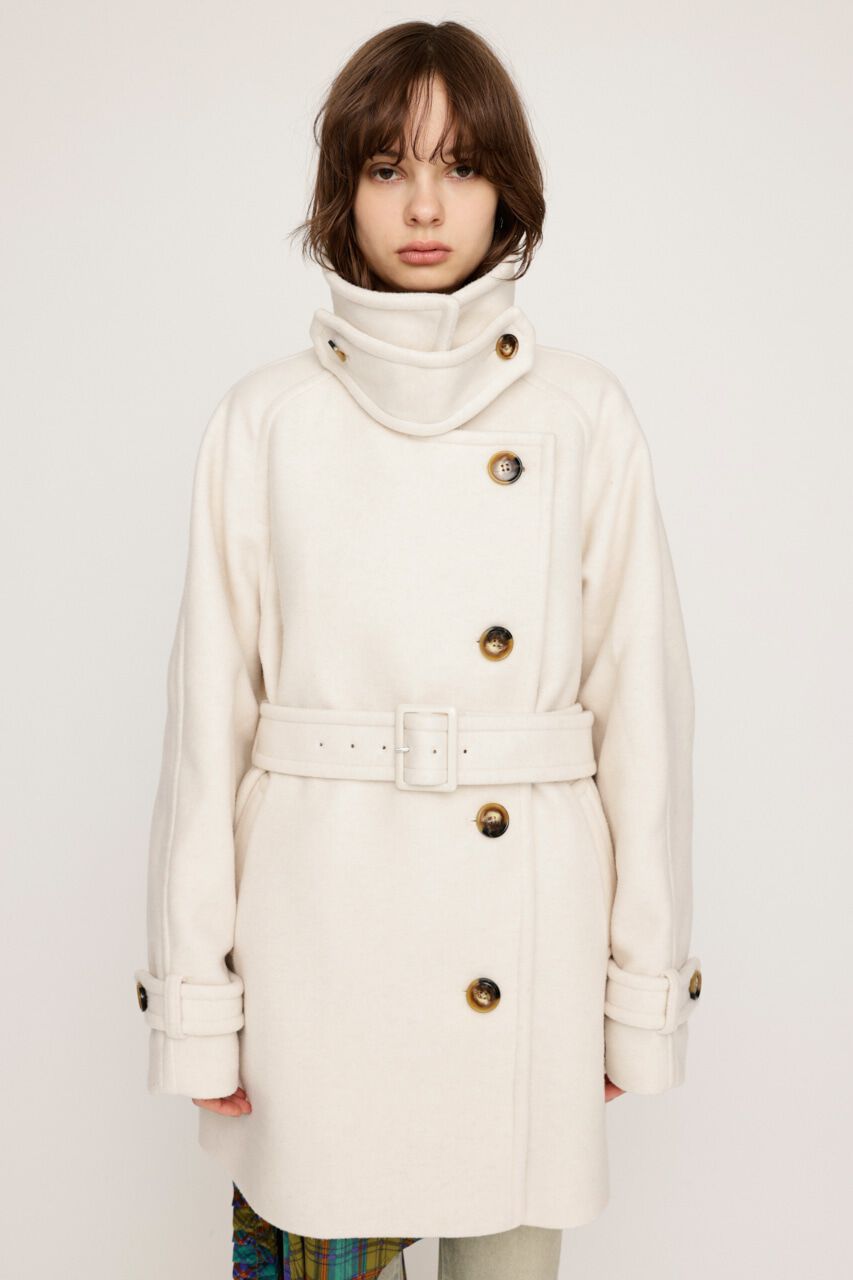 SLY「STAND NECK BELTED S／コート」|その他|