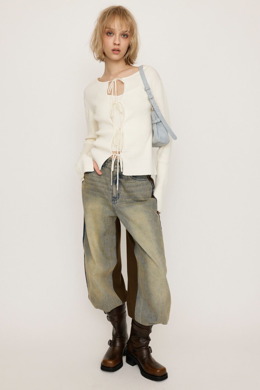 SLY「MANYWAY RIBBON KNIT トップス」|ニット・セーター|