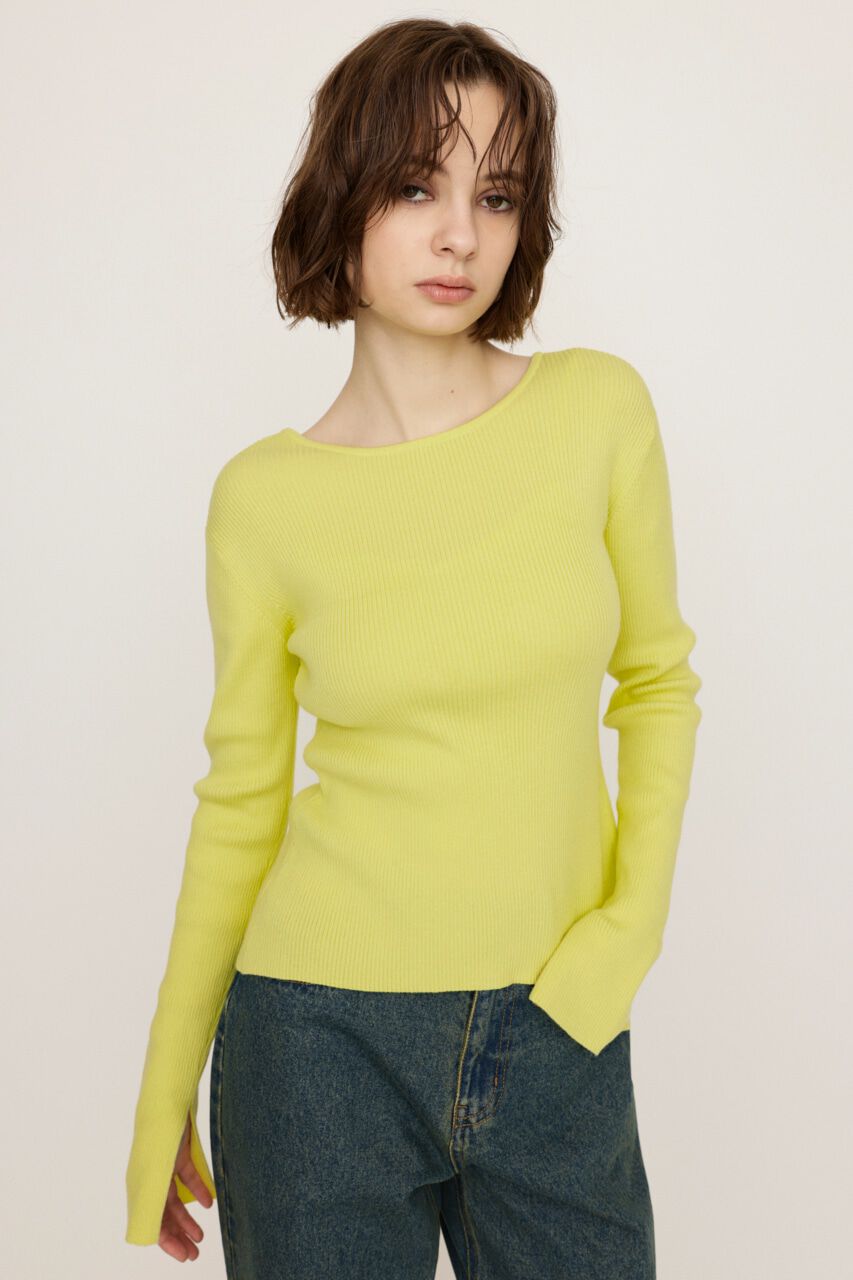 SLY「MANYWAY RIBBON KNIT トップス」|ニット・セーター|